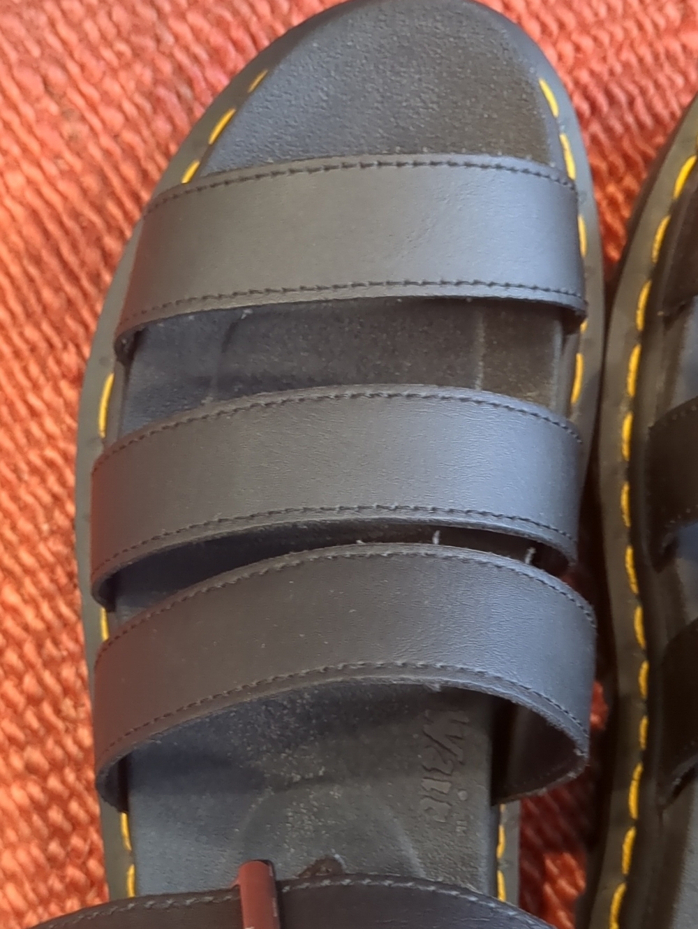 Dr. Martens Black Blaire Flatform Sandals 38 Size 7 - Picture 4 of 12